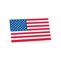 White Vinyl U.S. Flag Removable Adhesive Decal (1 7/16"x2 1/2")